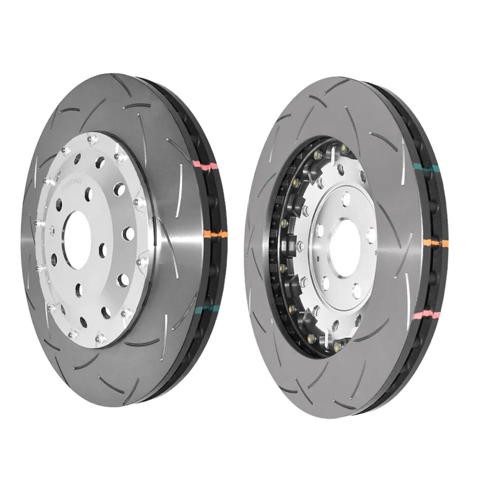 Audi TTRS 8J Front Brake Discs Grooved 370mm ECE/R90 DBA 5000 T3 Slotted x2