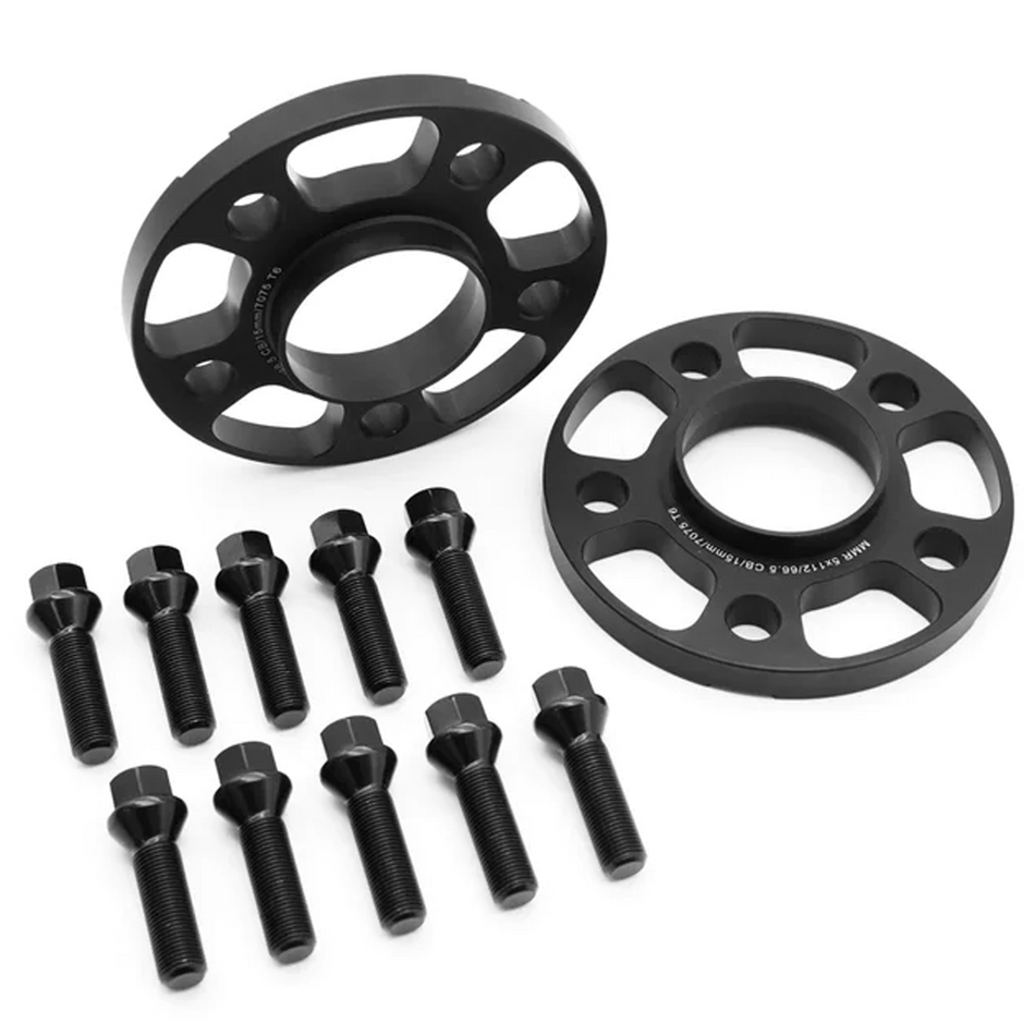 BMW Alloy Wheel Spacer Kit 15mm + Bolts 5X112 66.5MM MMR G20 M340i M3 G80 M4 G82
