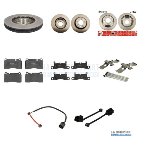 VW Touareg 7P Front & Rear Brake Discs & Pads Kit - TRW 330mm