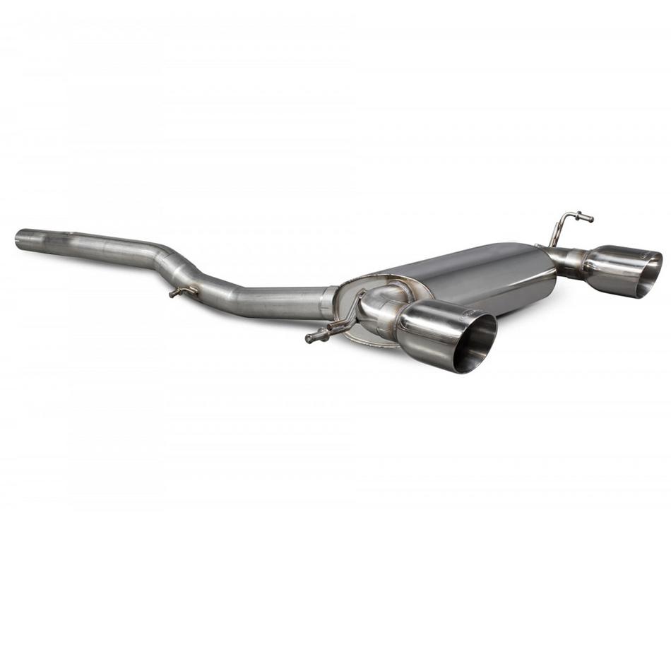 Scorpion Non res cat-back Exhaust Silver Daytona Tips Audi TT 240 Quattro MK1 8N