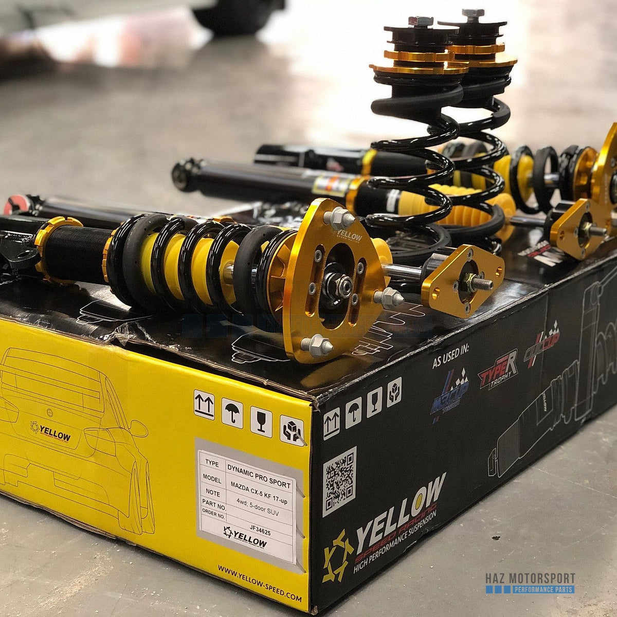 YSR Dynamic Pro Sport Coilovers - for Mazda CX-5 KF 17+ FWD & AWD (YS01-MZ-DPS030)