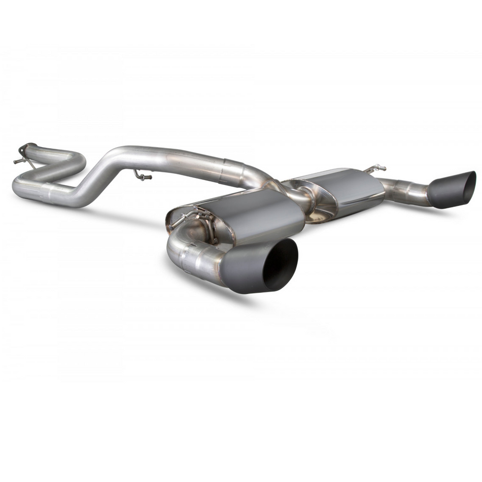 Focus Mk2 RS 09-11 Scorpion 3" Non-Res Catback Exhaust Black Ceramic Daytona Tip