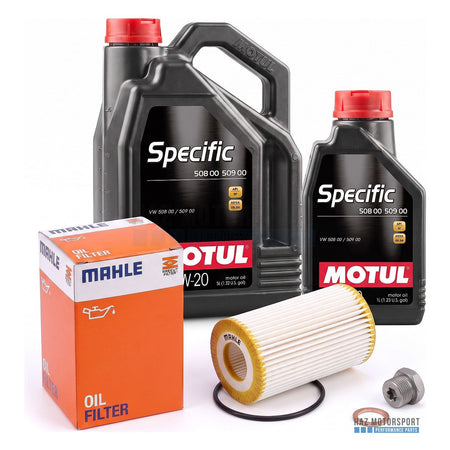 VW Golf 8 GTI R Audi S3 8Y Oil Service Kit Filter Sump Plug 6L Motul 0W-20