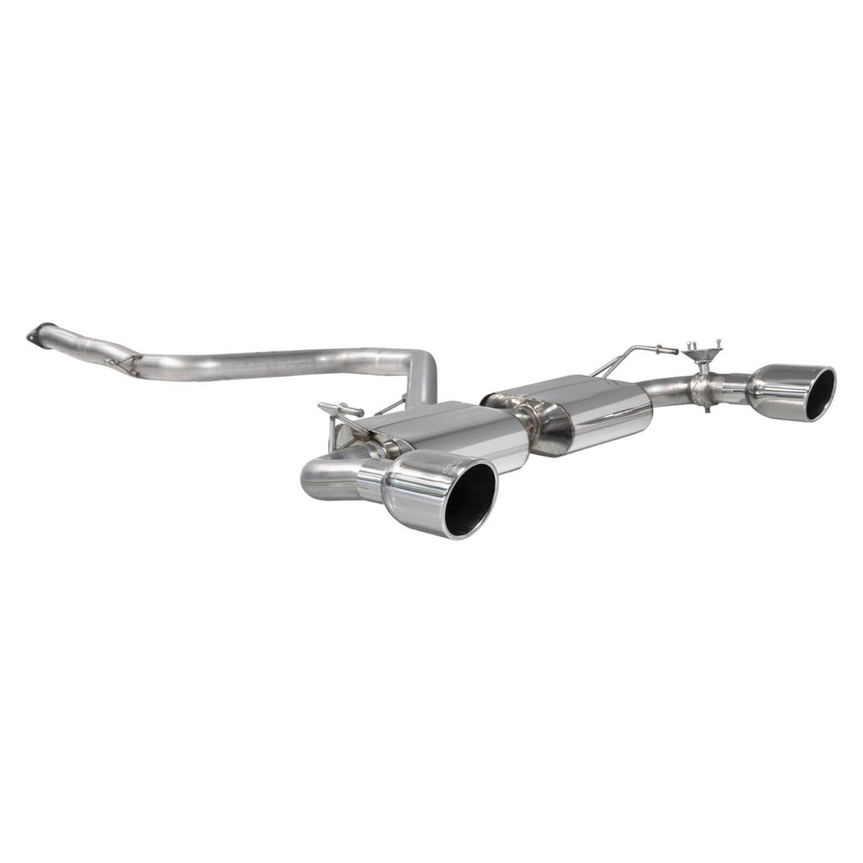 Scorpion Non-res GPF-back Valved Exhaust + Silver Indy Tips For Hyundai i30N GPF