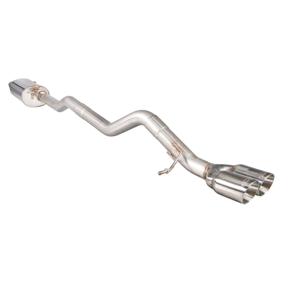 Scorpion Resonated cat/DPF-back Exhaust Silver Daytona Tips VW Transporter T5 T6