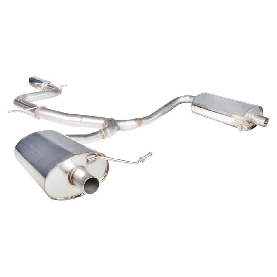 Skoda Octavia VRS 2.0 TFSI 13-18 2.5" Resonated Catback Exhaust Polished Fits OE