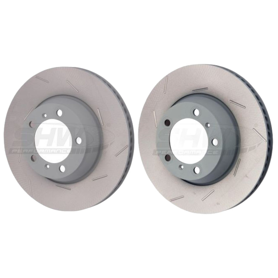 SHW Rear Slotted Brake Discs 330mm X2 For Porsche Panamera 3.0 3.6 4.8 970 971