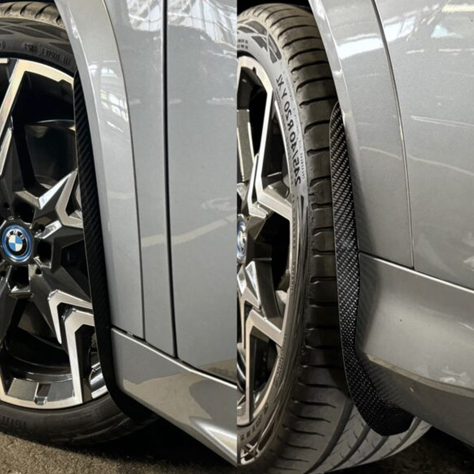 AP Design Gloss Carbon Front & Rear Only Mud Flap/Arch Guards Kit For BMW X2/IX2