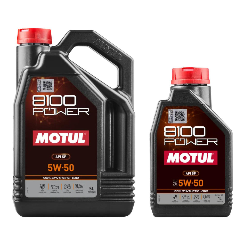 6L MOTUL 8100 POWER 5W-50 Ester Synthetic Engine Oil For BMW E46 M3 BMW Z3M Z4M