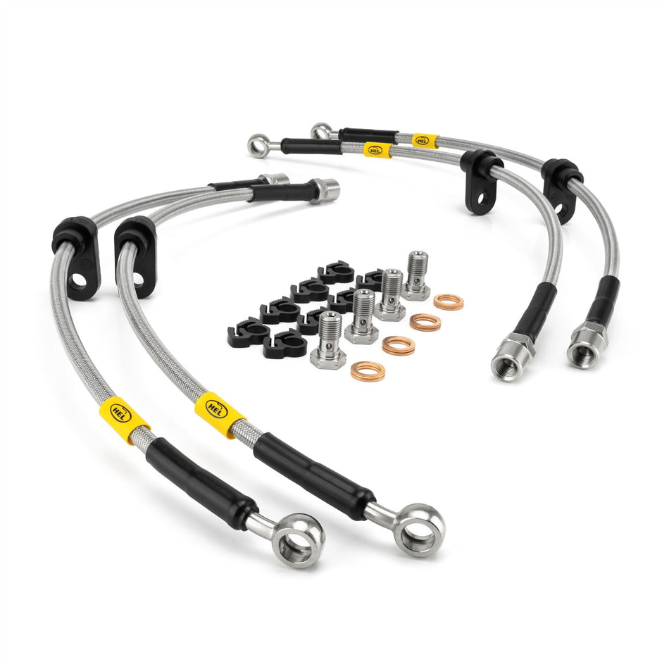 Hel Performance Braided Brake Lines For Alfa Romeo 145 1998-2001