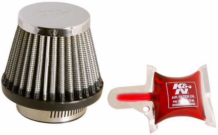 K&N Air Filter High-Flow Performance Washable Reusable Oiled Drop-In Cold Air