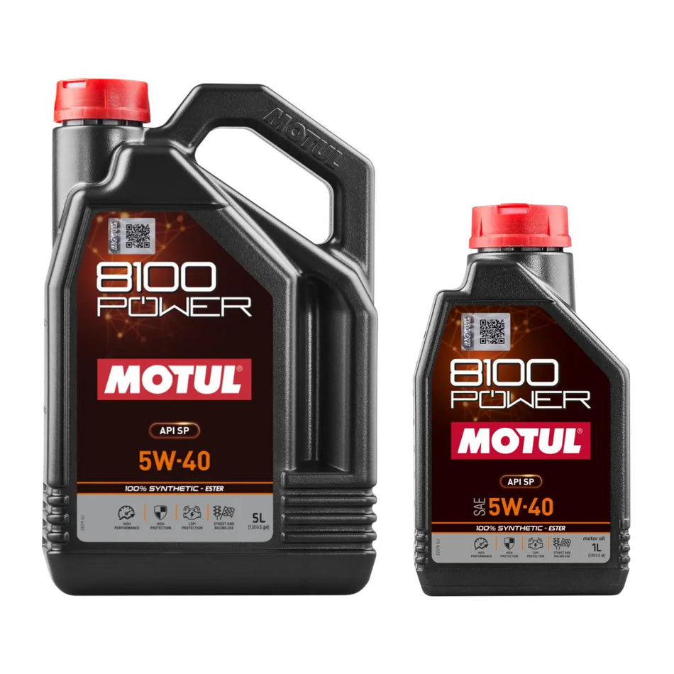 6L MOTUL 8100 POWER 5W-40 Engine Oil For VW/Audi S3 8V Golf MK7 MK7.5 MK8 R GTI