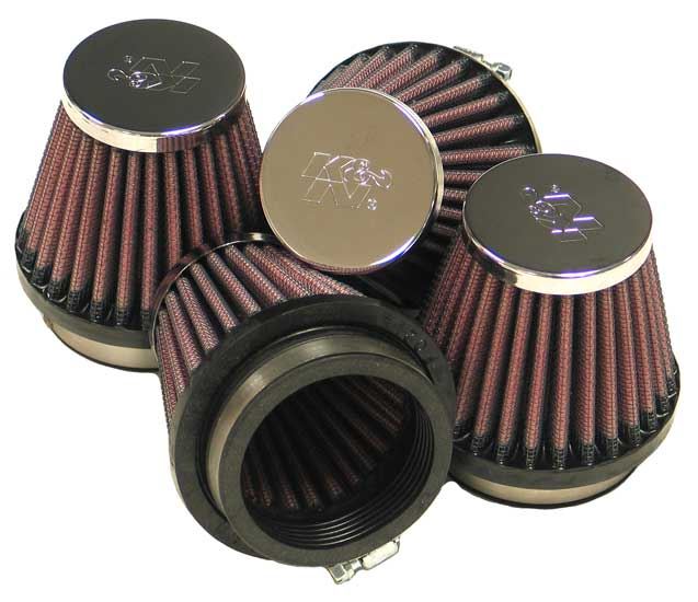 K&N Air Filter High-Flow Performance Washable Reusable Oiled Drop-In Cold Air