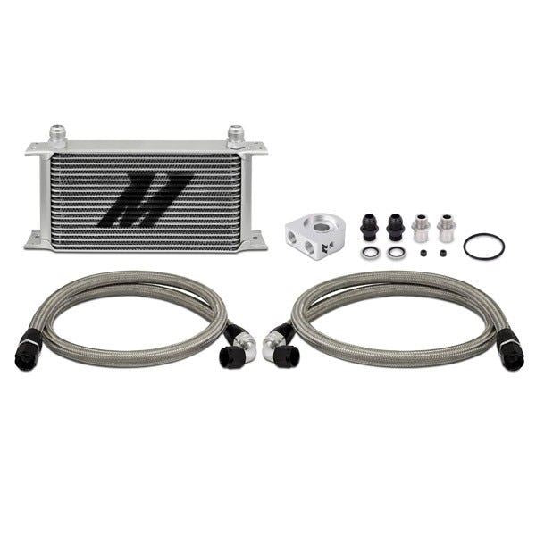 Mishimoto Universal Row Oil Cooler Kit Upgrade Aftermarket Silver