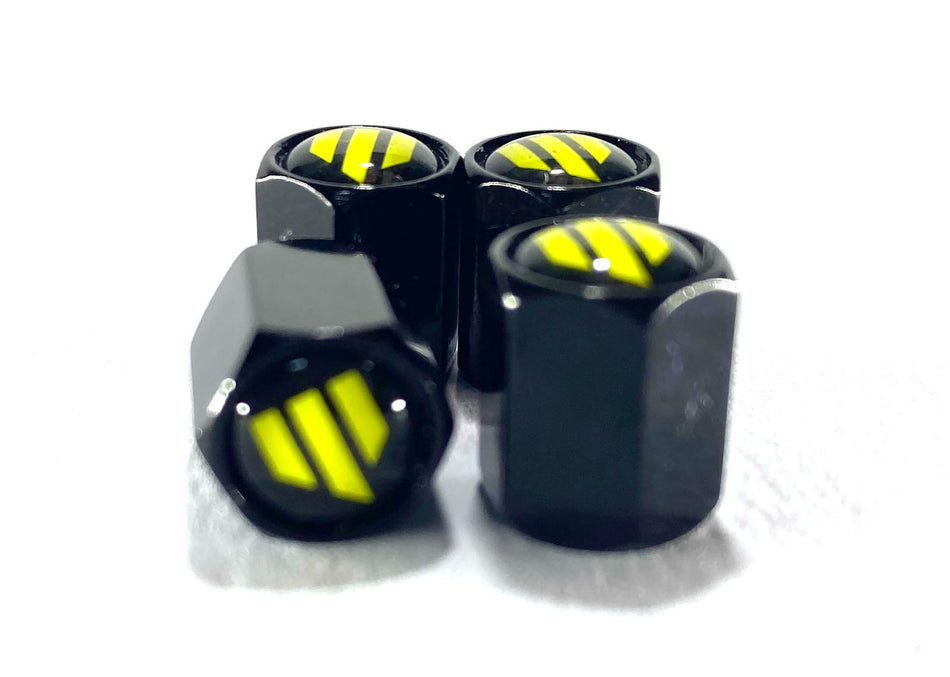 Whiteline 'W' Tyre Valve Caps Multi-Fit Audi BMW Chevrolet Abarth 1958+ KWM074