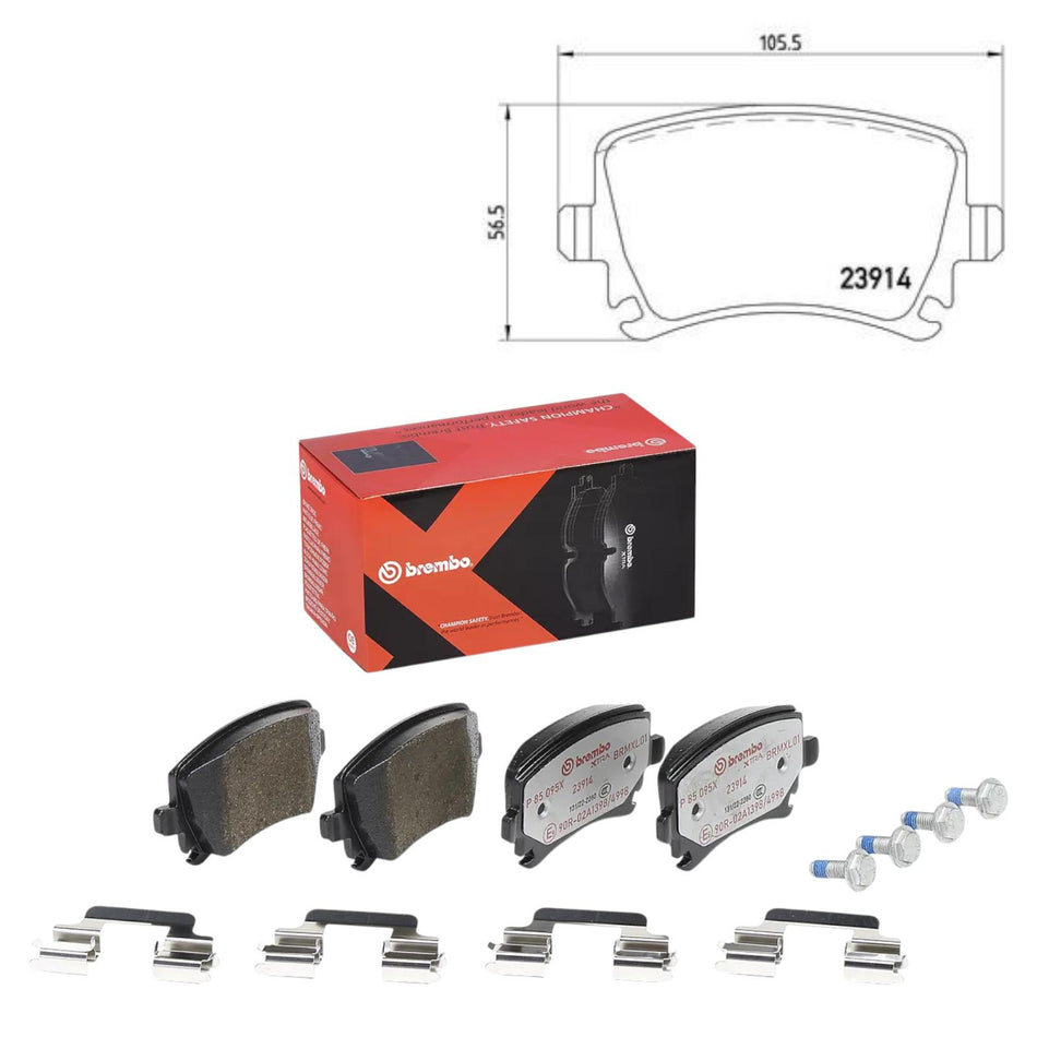 Brembo Xtra Lucas Rear Brake Pads P85095X For Audi Seat Skoda VW (Clearance Sale)