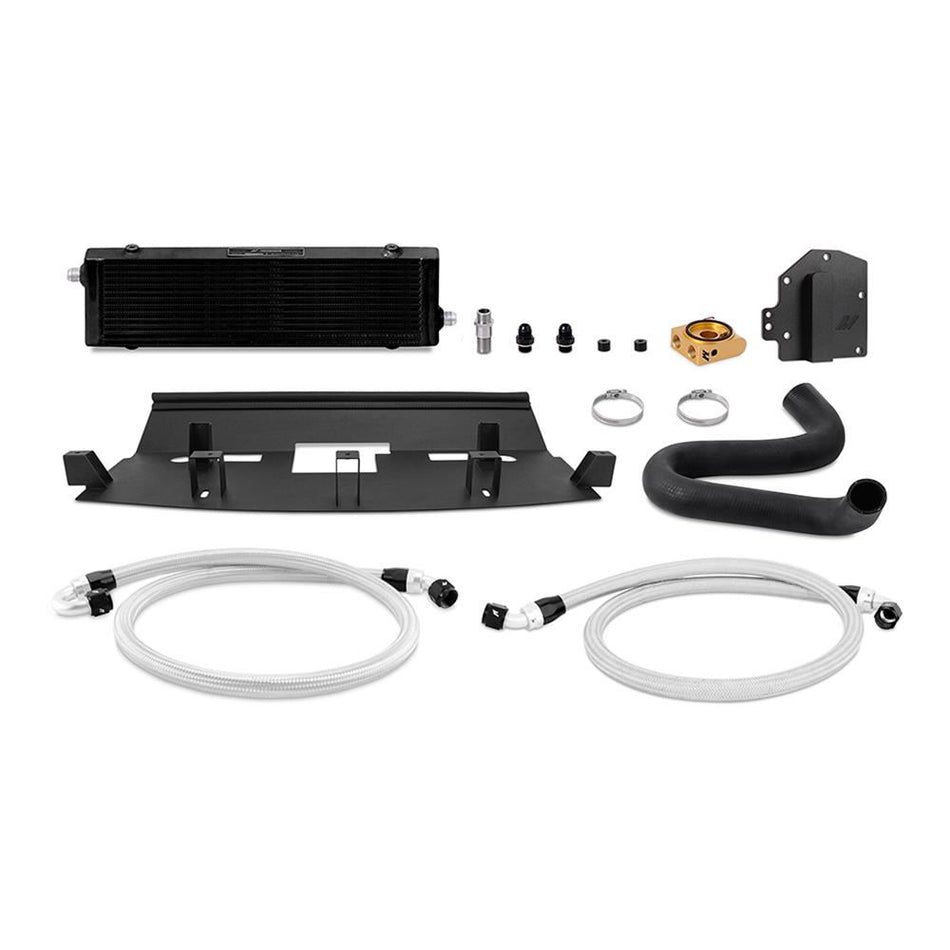 Mishimoto RHD Oil Cooler Kit, Black, Thermostatic Ford Mustang 18-23