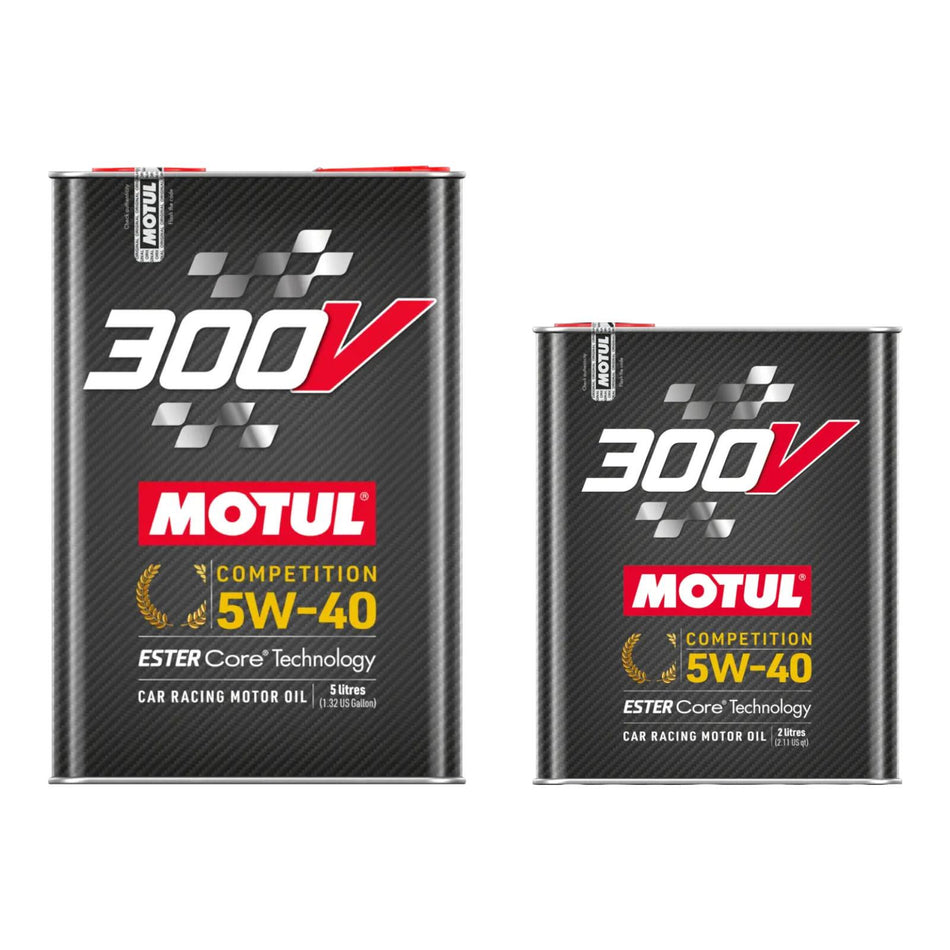 Motul 300V Competition 5w40 Engine Oil 2L 5L 7L 9L 10L For VW/Audi Mercedes BMW Performance
