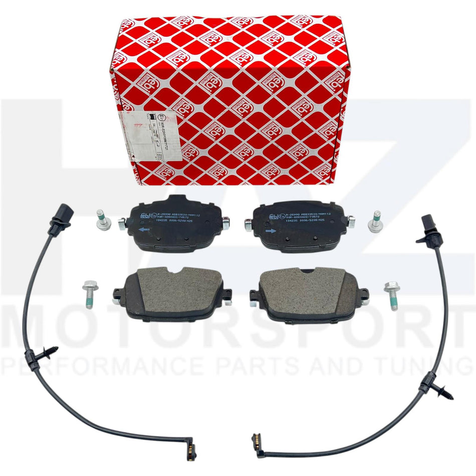 For Audi S6 S7 S8 SQ7 SQ8 TDI RS6 RS7 C8 RSQ8 Rear Brake Pads + Sensors