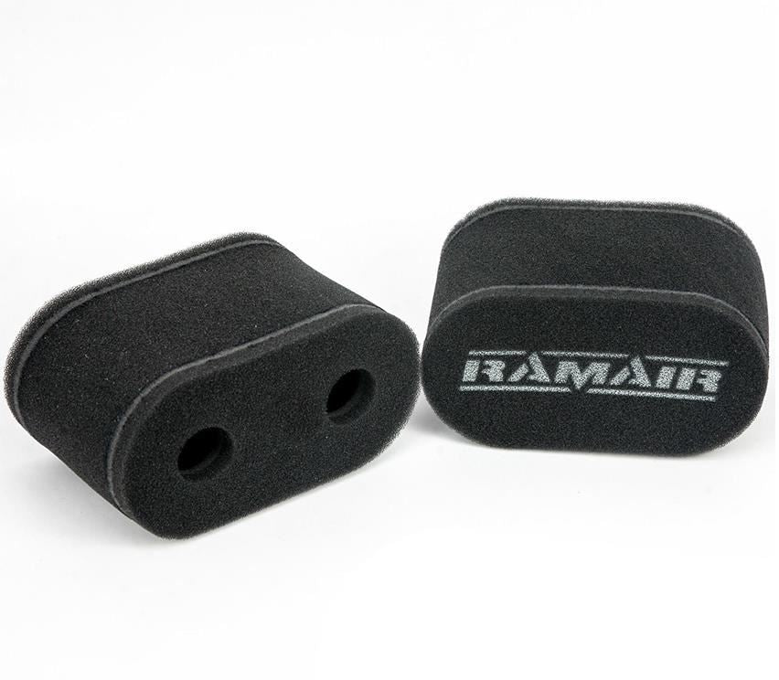 Ramair Performance Carb Sock 15mm Dual Layer Foam Air Filters 2x 115mm Tall