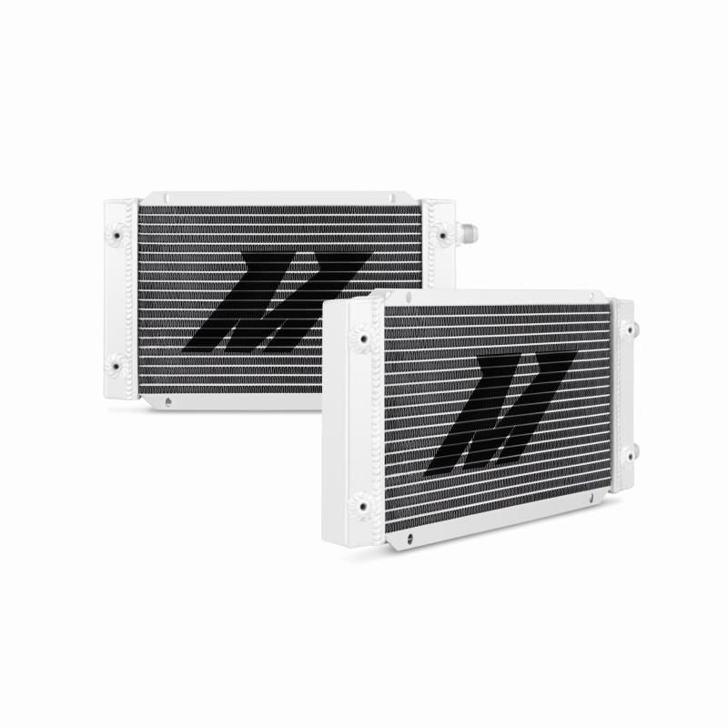 Mishimoto Universal Row Dual Pass Oil Cooler Upgrade Aftermarket Silver