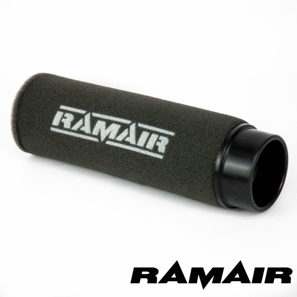 Ramair Rubber Neck Formula 3 Race Pod Foam Air Filter 65mm ID Height 522mm