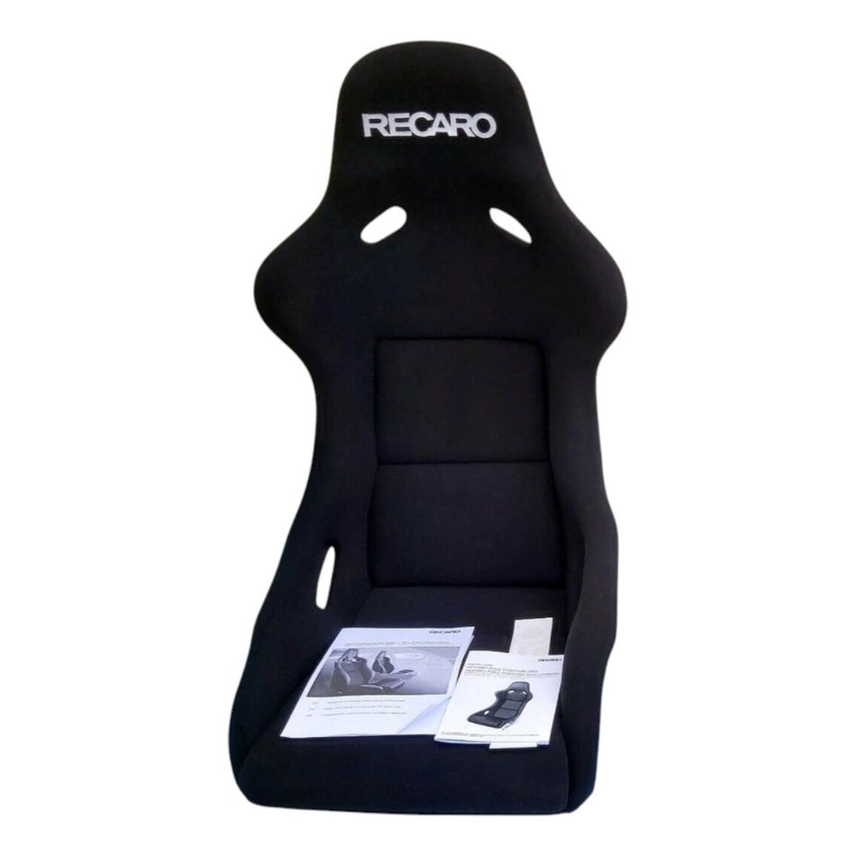 RECARO Pole Position ABE Sport Bucket Seats Black Velour Fibreglass Racing