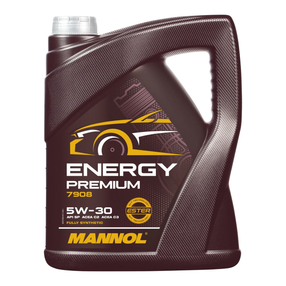 MANNOL Energy Premium 5W-30 MN7908-5 5L Fully Synthetic Engine Oil ACEA C3