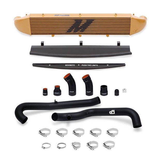 Mishimoto Intercooler Kit Ford Fiesta 14-19 Gold w/ Wrinkle Black Pipes