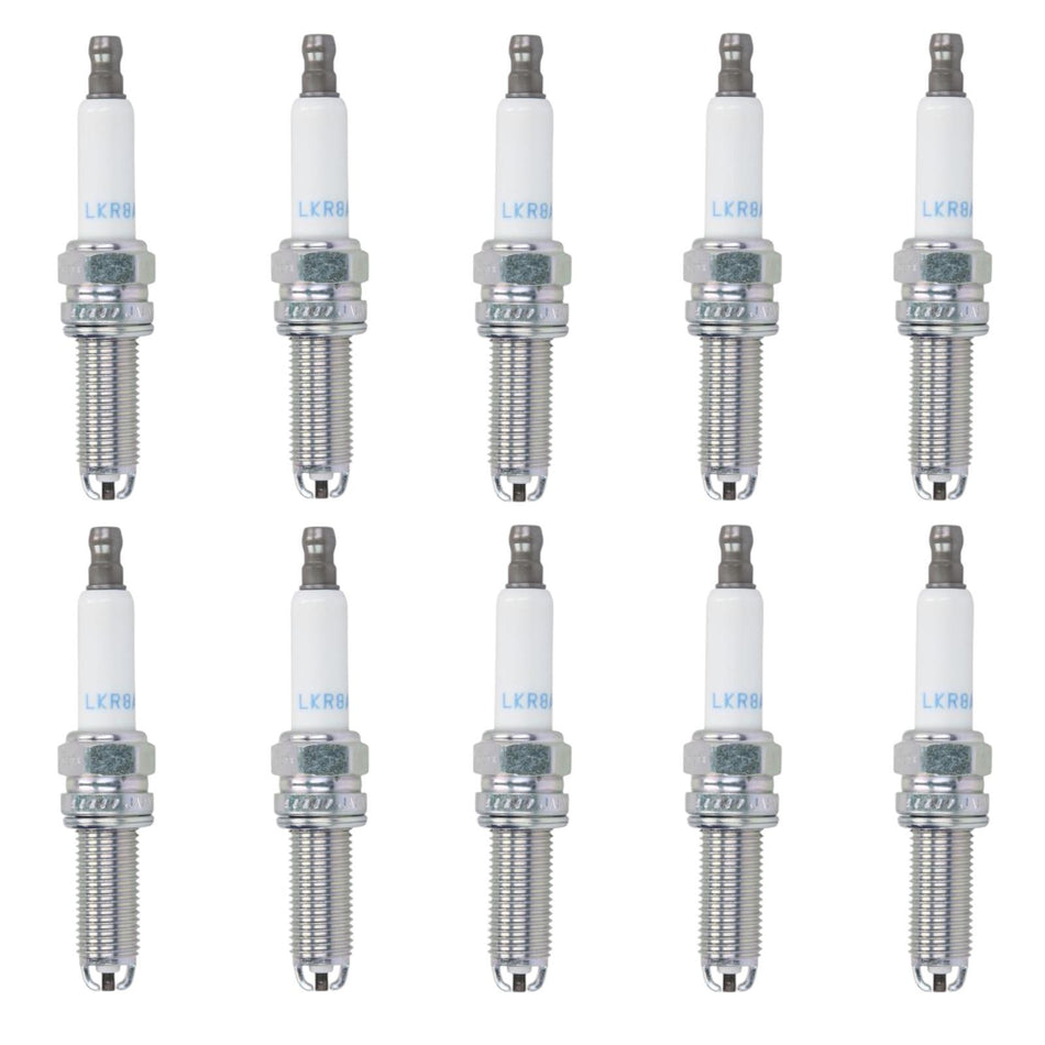 NGK LASER PLATINUM SPARK PLUGS SET x10 For BMW E60/E61 M5 E64 M6 5.0 V10 S85