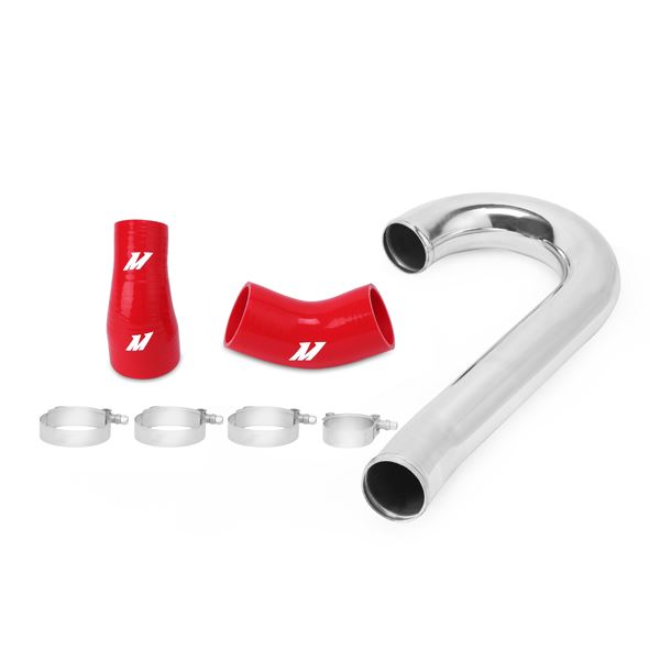Mishimoto VII, VIII, IX Lower Intercooler Pipe Kit, Red Hoses Mitsubishi Lancer