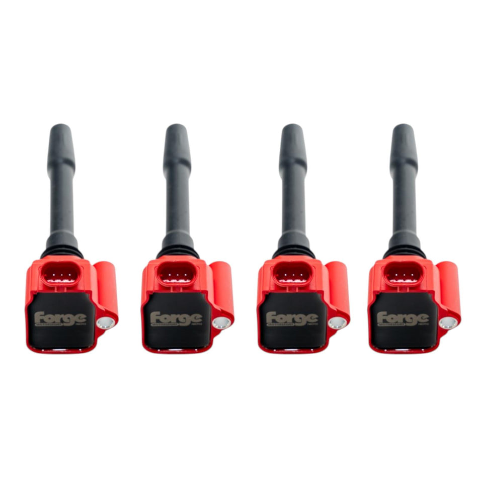 Forge Motorsport Red Ignition Coils Pack x4 For Fiat Abarth 500/595/695 Bravo