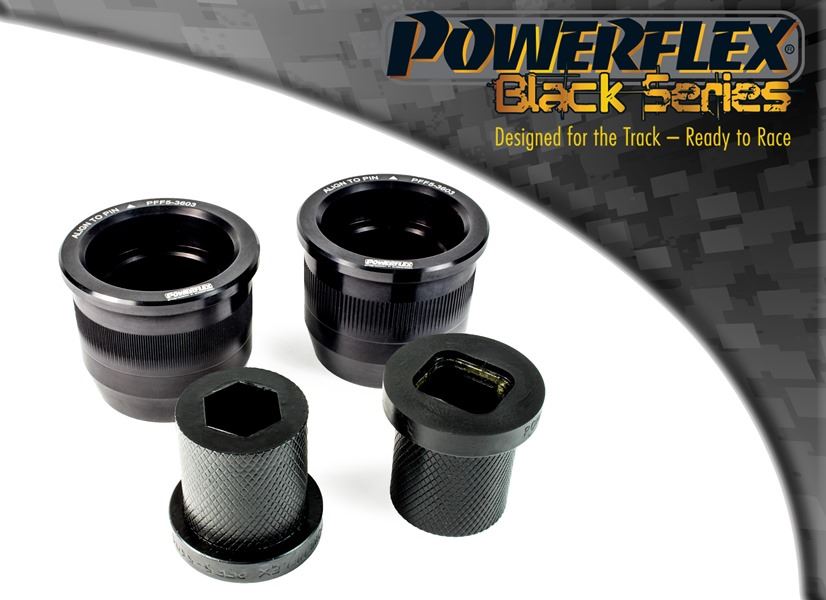 Powerflex Series Black Front Wishbone Rear Bush E46 Hybrid Aluminium Outer 2 Req