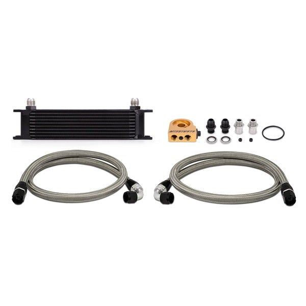 Mishimoto Universal Row Thermostatic Oil Cooler Kit Upgrade Aftermarket Black