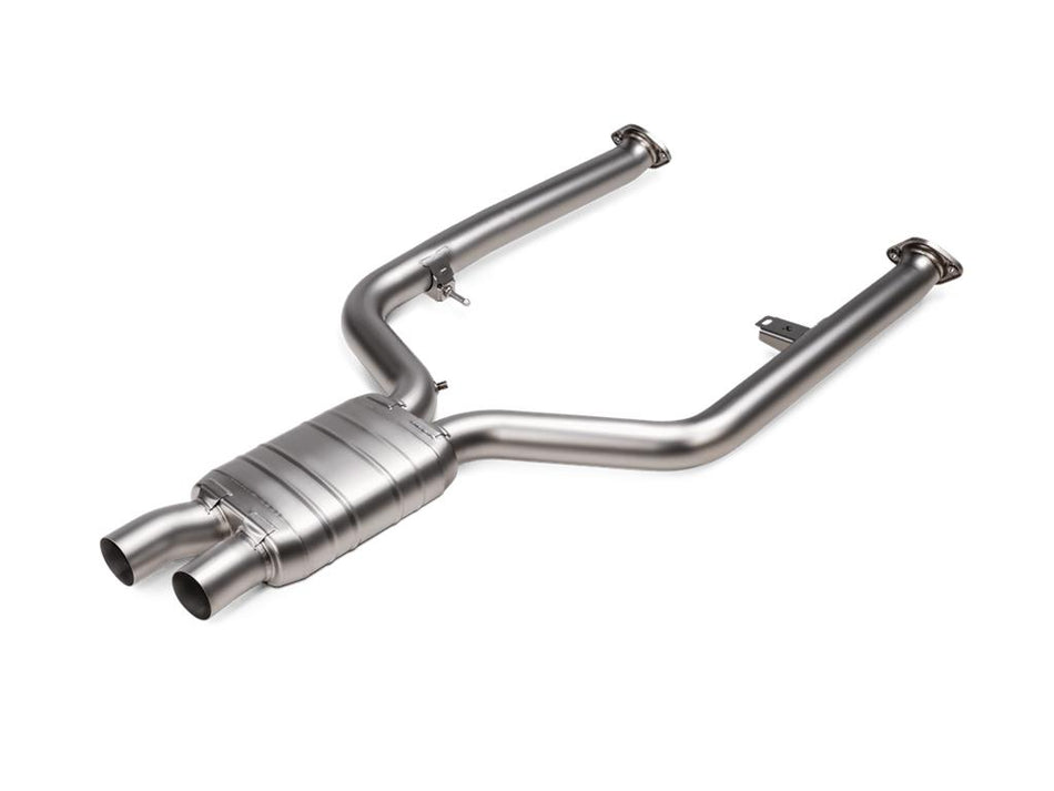 Akrapovic Evolution Link Pipe Mid Pipe Kit Res Titanium LONG For BMW M3 G80 G81 / M4 G82 G83 / M2 G87 21-24