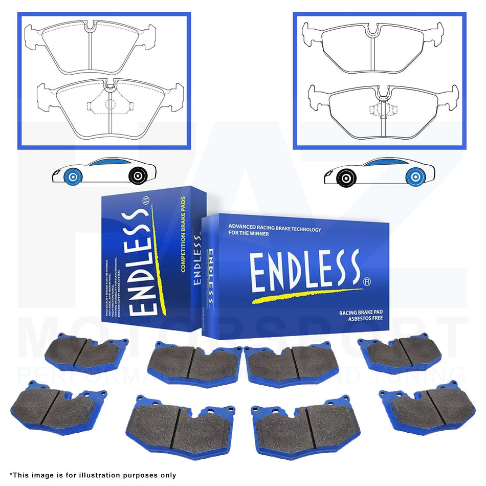 EIP017-MX72+EIP021-MX72 Endless Brakes Front and Rear MX72 Brake Pads