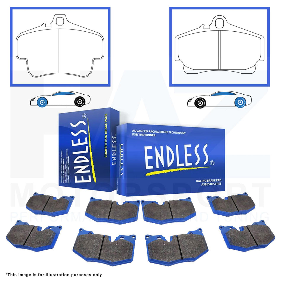 EIP072-MX72+EIP073-MX72 Endless Brakes Front and Rear MX72 Brake Pads