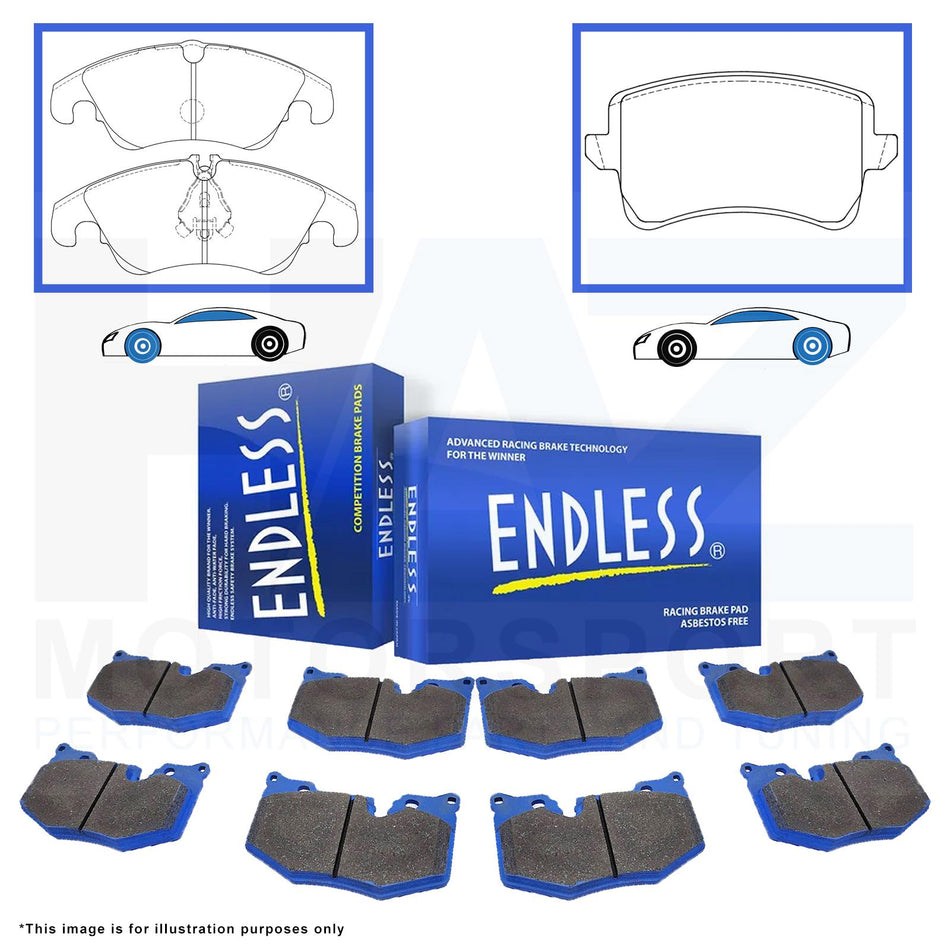 EIP176-MX72+EIP169-MX72 Endless Brakes Front and Rear MX72 Brake Pads