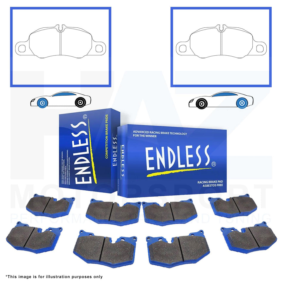 EIP193-MX72+EIP193-MX72 Endless Brakes Front and Rear MX72 Brake Pads