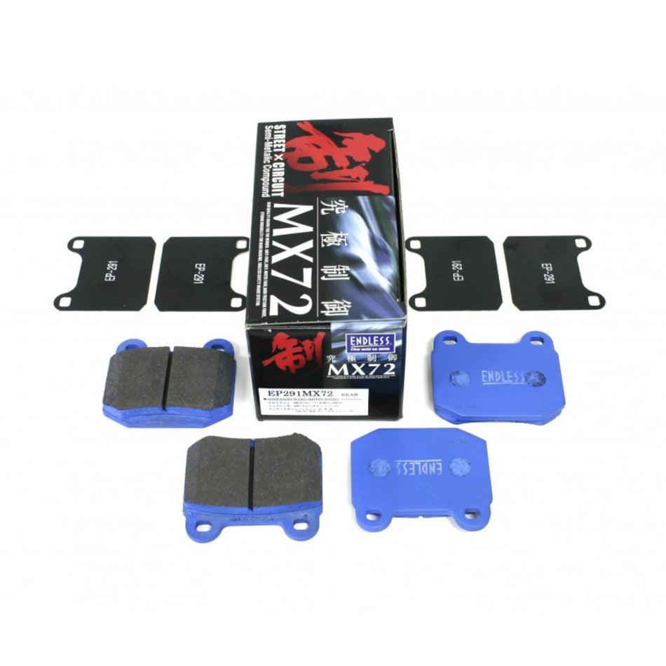 EP291 Endless Rear MX72 Performance Racing Brake Pads EP291-MX72