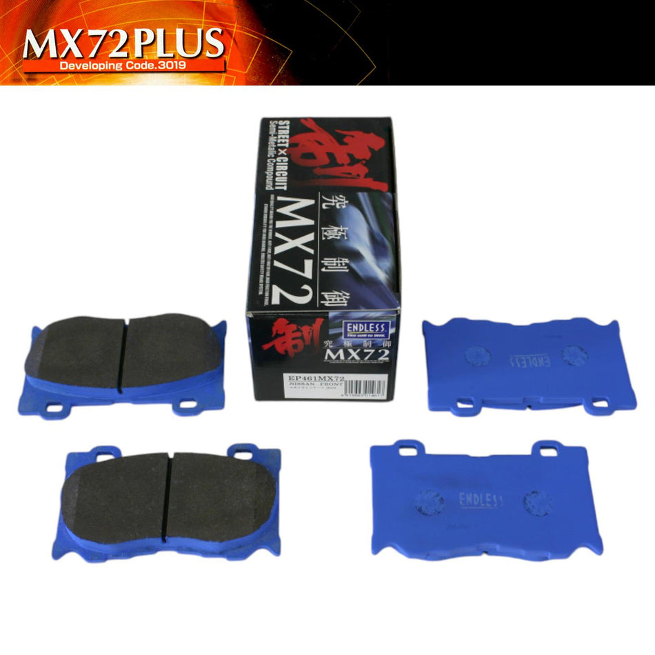 EP461 Endless Front MX72 PLUS Performance Racing Brake Pads EP461-MX72PLUS