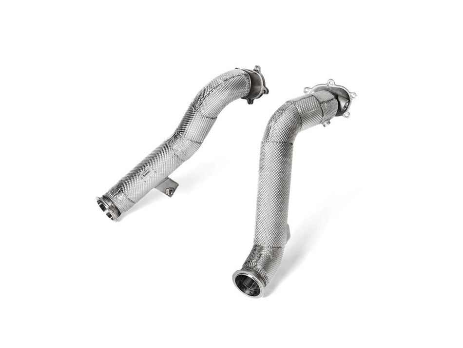 Akrapovic Link Pipe Front Resonater Catless Kit For Aftermarket Exhaust Audi RS6 RS7 S6 S7 C7