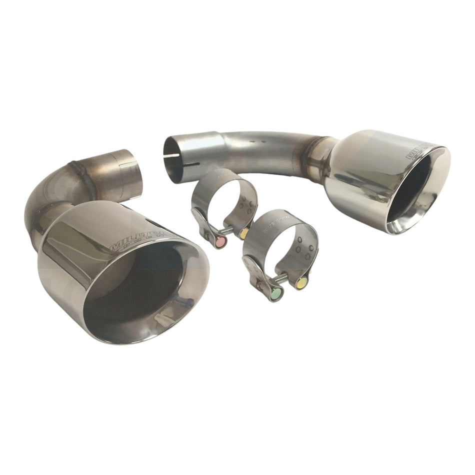Milltek Exhaust VW Golf Mk4 R32 V6 Cat Back Polished GT100 Tail Pipe Tips Only