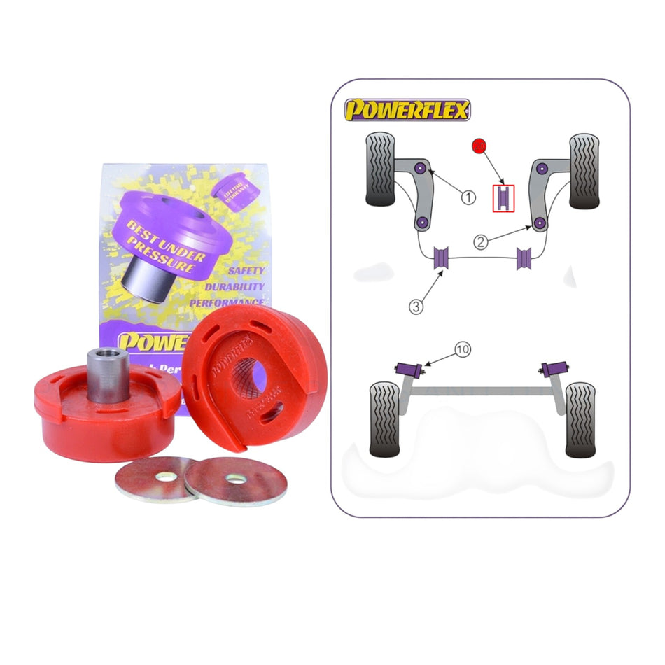 Lower Rear Engine Mount Poly Powerflex Bushes 70mm For Diesel Engines