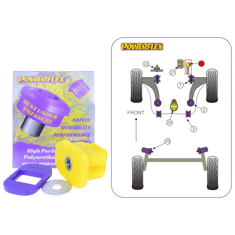 Powerflex Renault Clio Sport Mk3 197/200 Upper Engine Mount Arm Bush