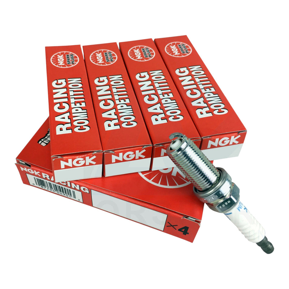 NGK Racing Competition x4 Spark Plug Set Heat Range 8 For VW Golf Mk7 / 7.5 R