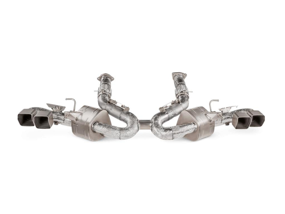 Akrapovic Slip On Line Exhaust System Titanium For Chevrolet Corvette Stingray C8 20-24