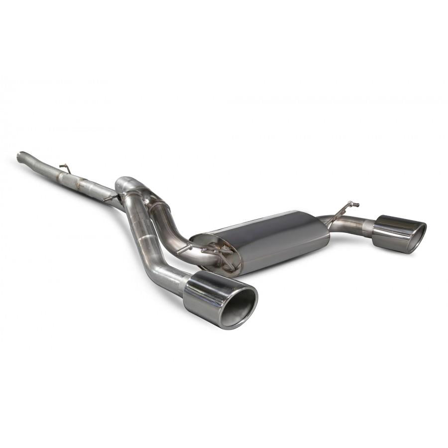 Scorpion Exhaust Non-Valve Cat-back System 76mm/3" Polished Indy Trim