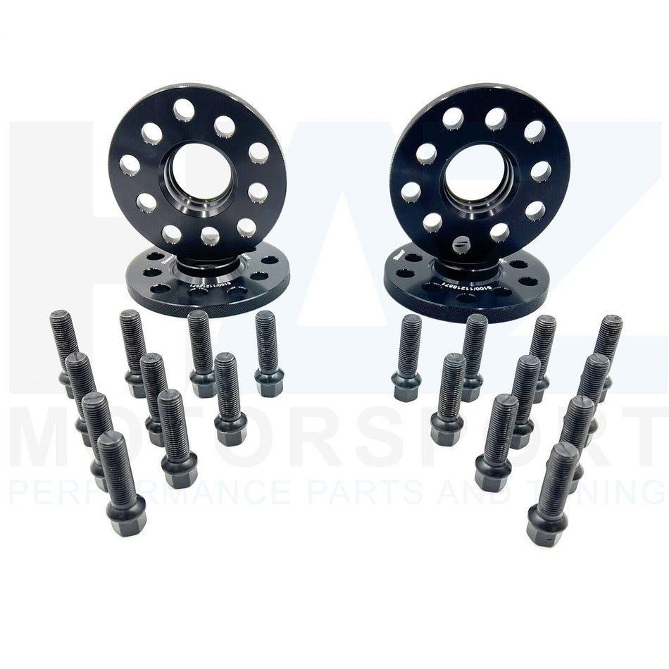 Mercedes C-Class W205 C63 C63S AMG Alloy Wheel Spacer Kit + Locking/Bolts (Front 12.5mm & Rear 15mm)