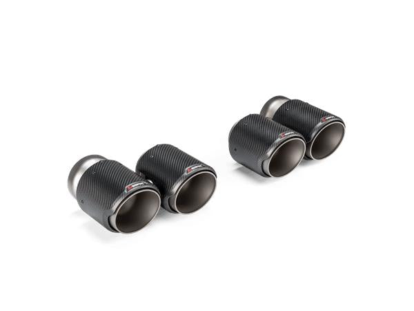 Akrapovic Carbon Fibre Exhaust Tips Tail Pipe Set ROUND For BMW M3 G80 G81 / M4 G82 G83 / M2 G87 21-